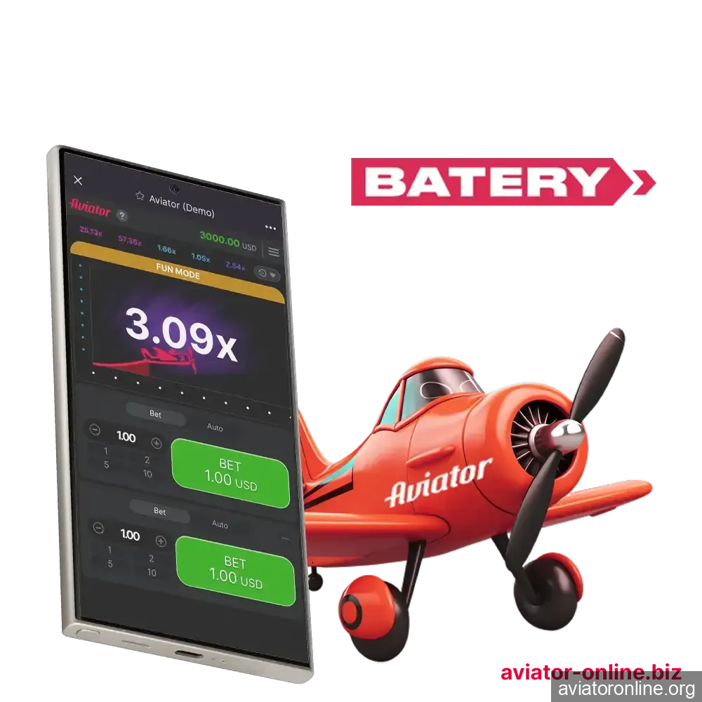 Download the Batery app to play Aviator.