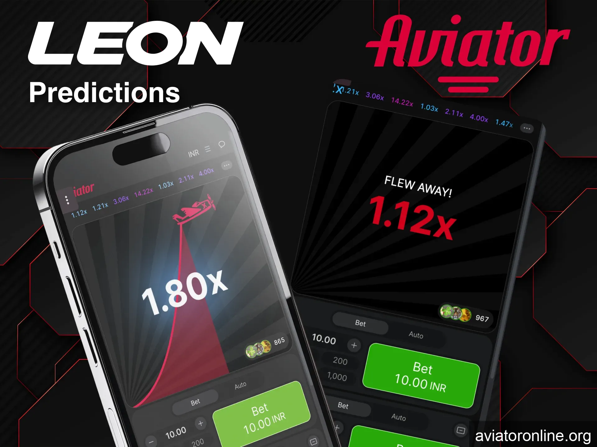 Leon Aviator uses RNG so predictions are impossible.