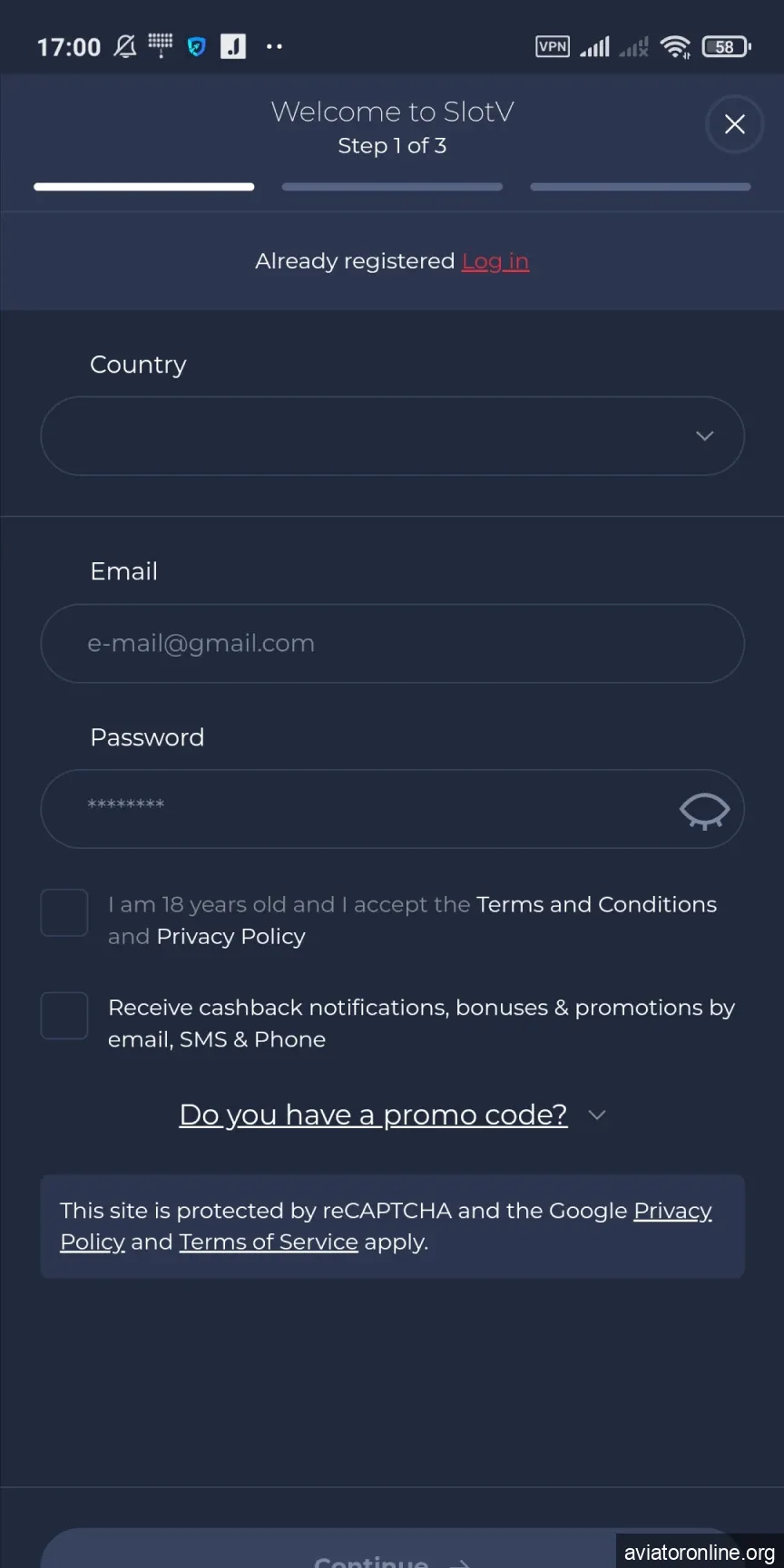 Start using the SlotV app for iOS.