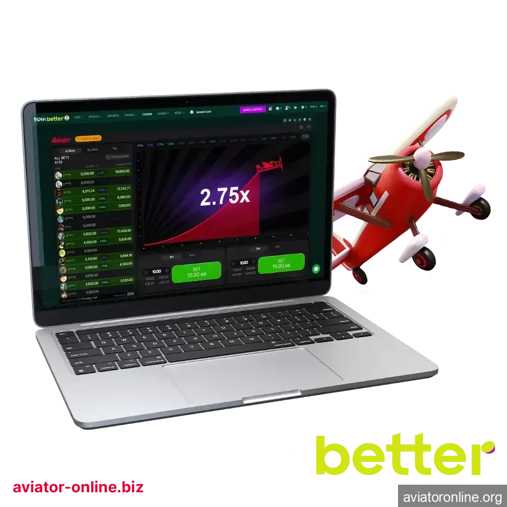 Experience the fun-filled world of Aviator game with Spinbetter