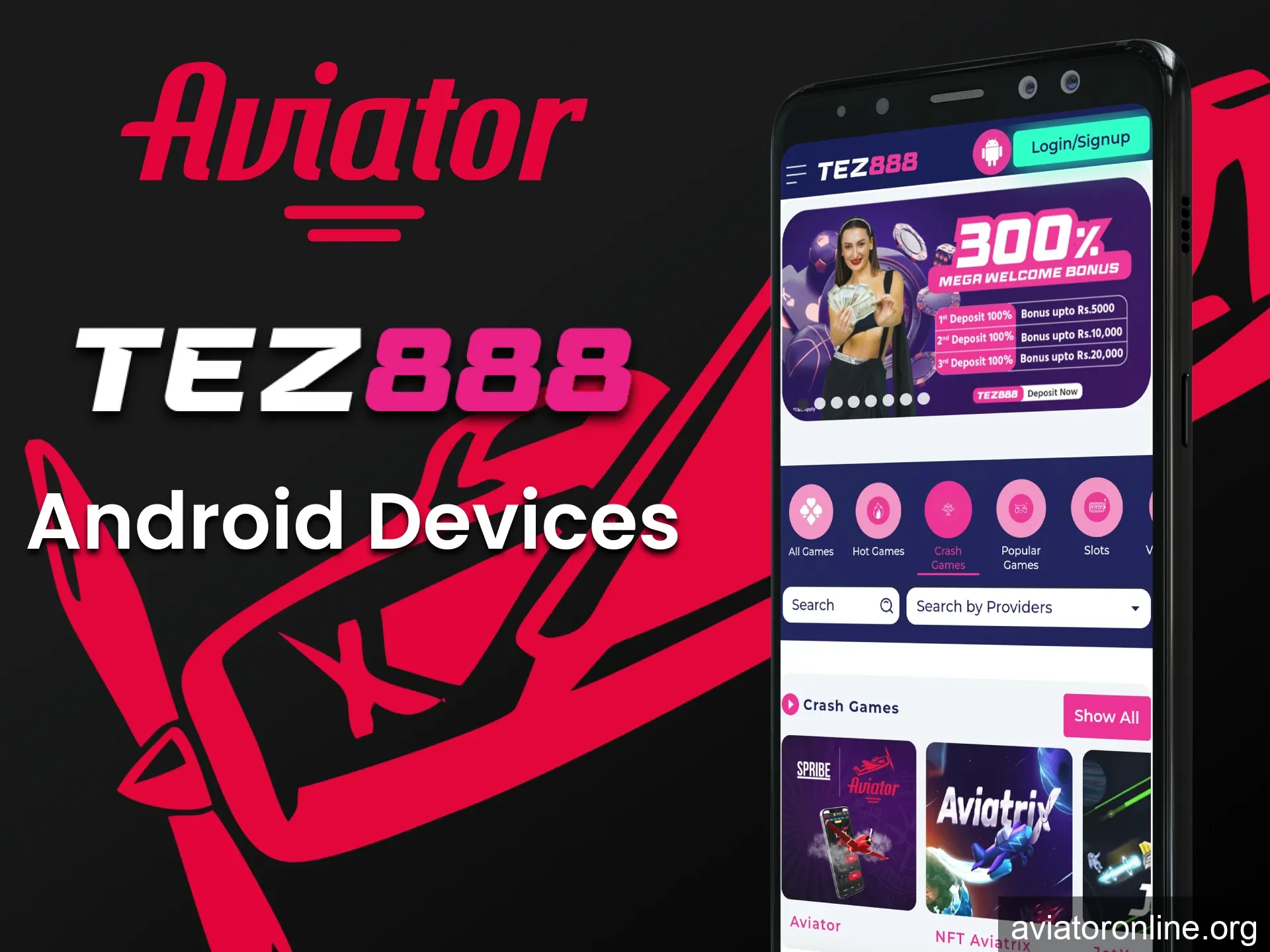Install the Tez888 application for Android devices.