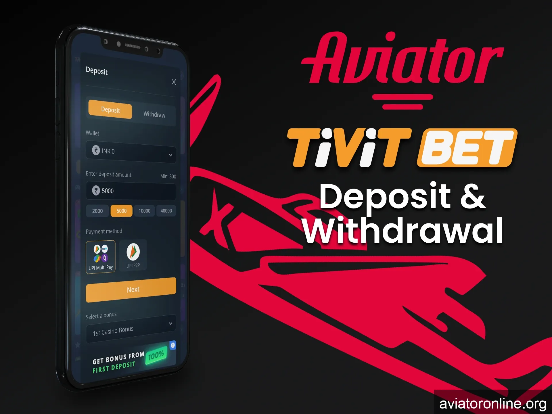 We will tell you about the transaction methods for the Aviator game in the Tivitbet app.