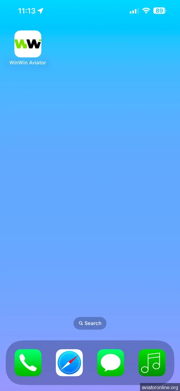 Launch the WinWin app on your iOS device.