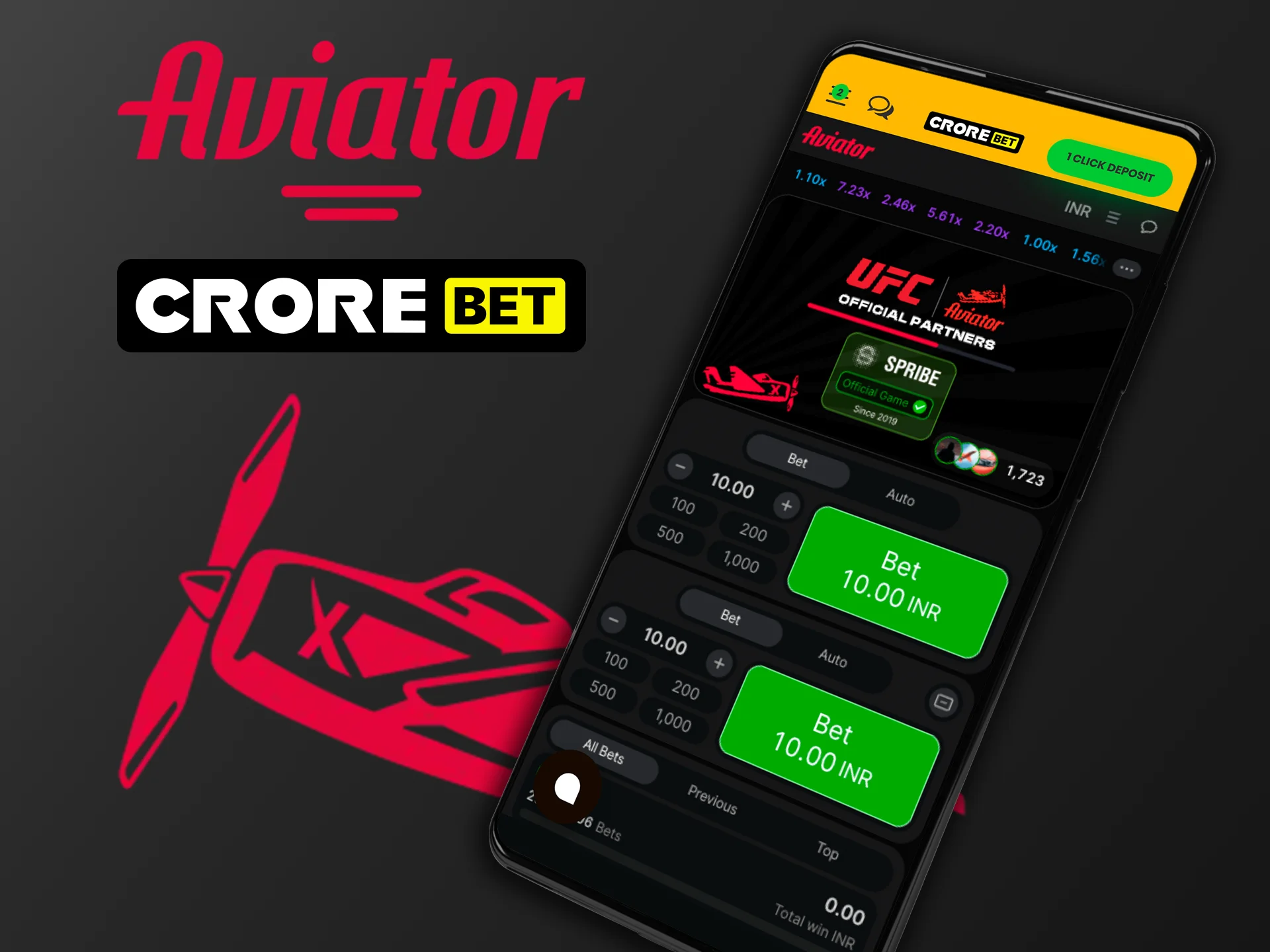 Enjoy playing Aviator at Crorebet Casino.